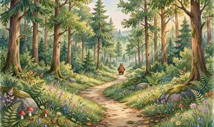 The Bear and the Two Travelers