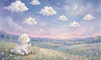 Lulu the Lamb Counts the Clouds