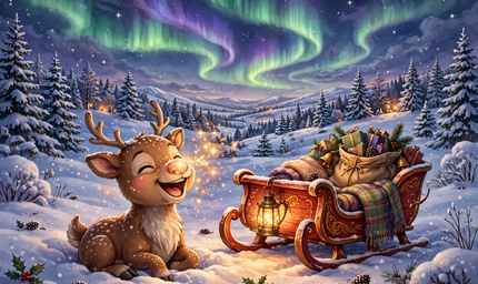The Little Reindeer with the Twinkling Nose