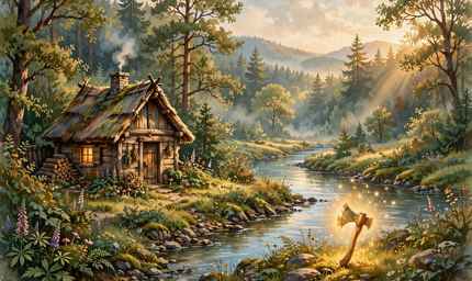The Honest Woodcutter and the Golden Axe