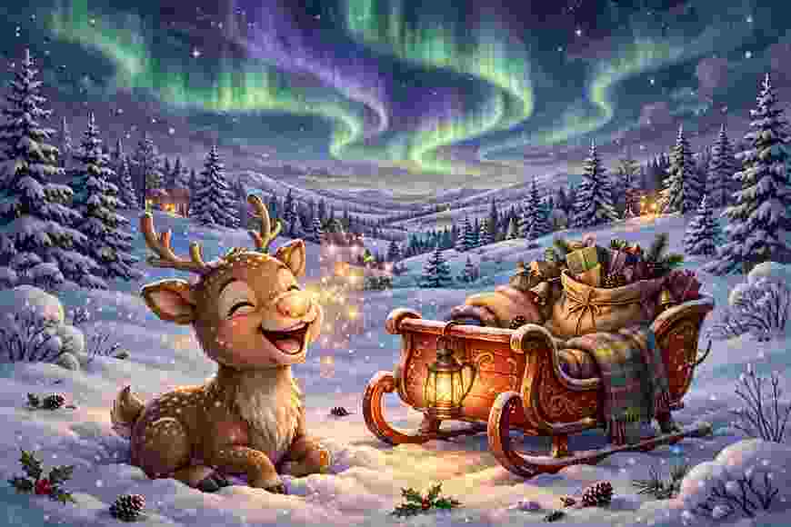The Little Reindeer with the Twinkling Nose