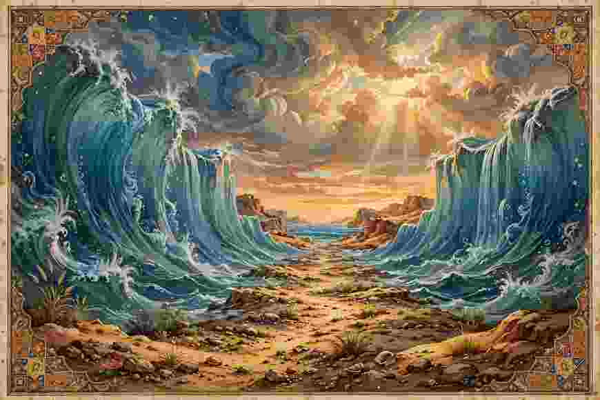 Prophet Musa and the Parted Sea