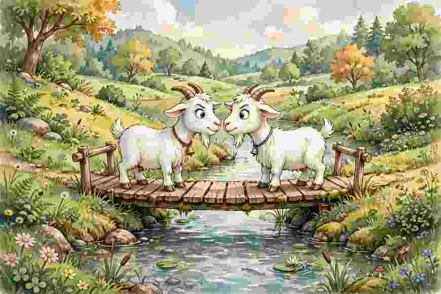 The Two Goats on the Bridge