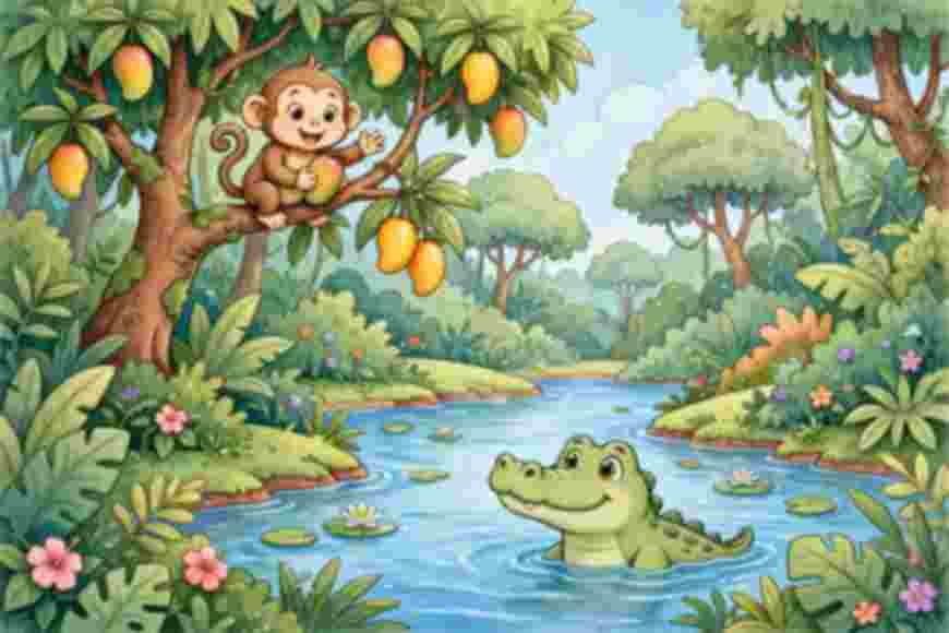 The Monkey and the Crocodile