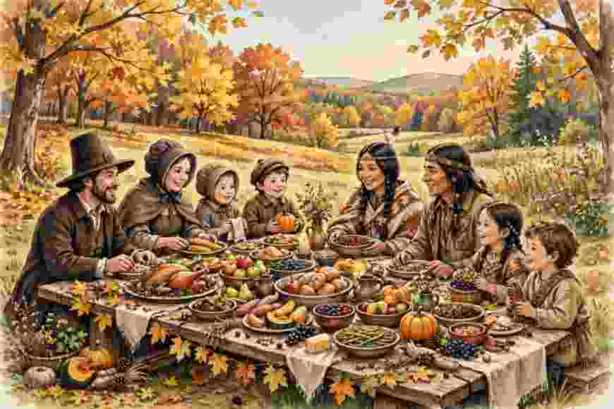 The First Thanksgiving Feast