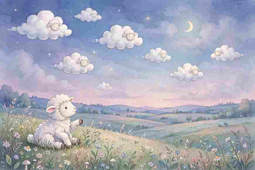 Lulu the Lamb Counts the Clouds