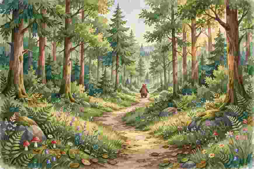 The Bear and the Two Travelers